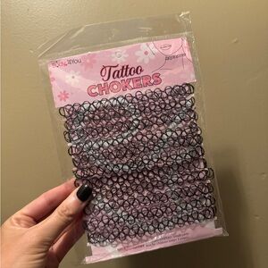 11 Pack of '90s Choker Necklaces in Black